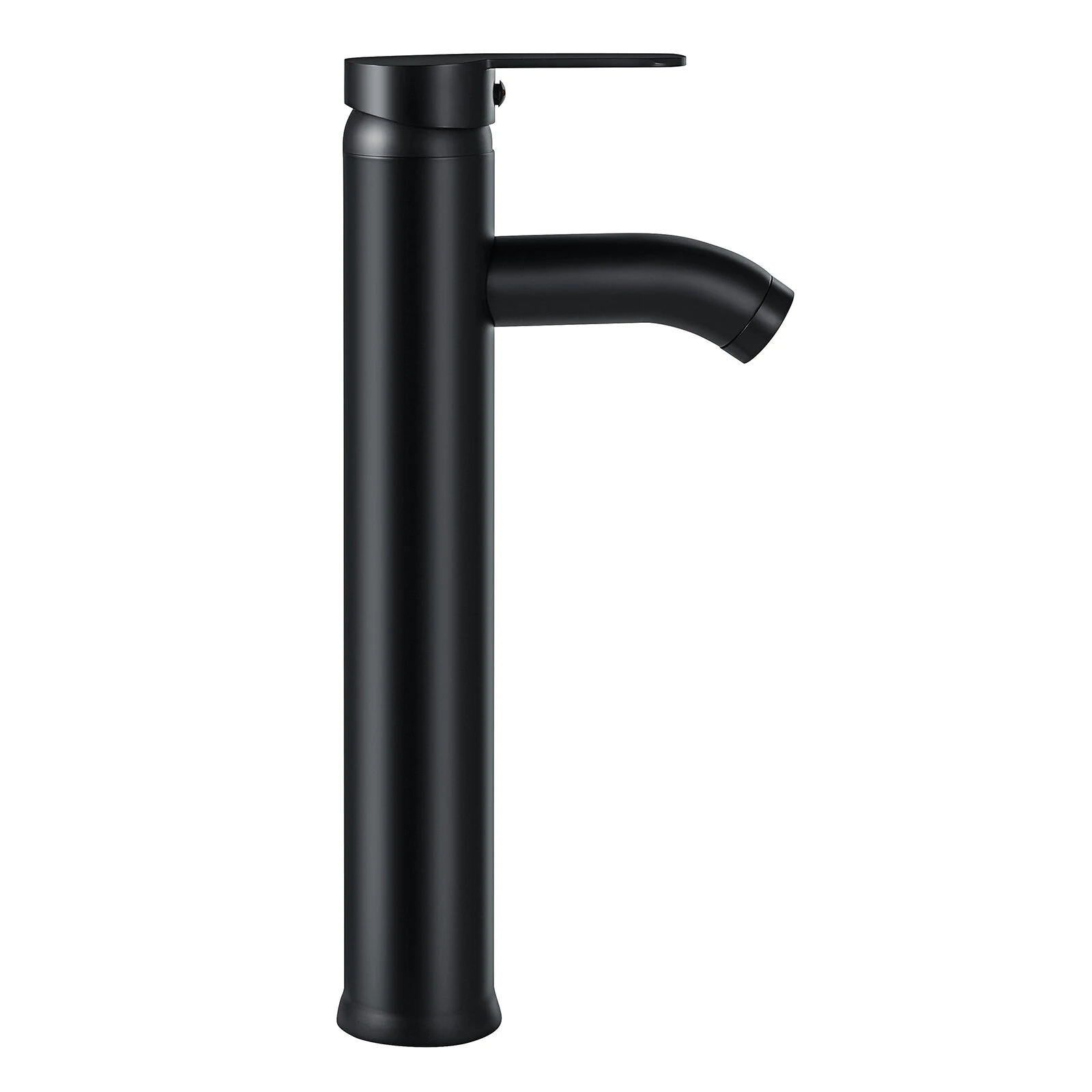 Black Bathroom Faucet Hot Cold Water Sink Mixer Tap Stainless Steel Paint Basin Faucets Single Hole Tapware — view 3