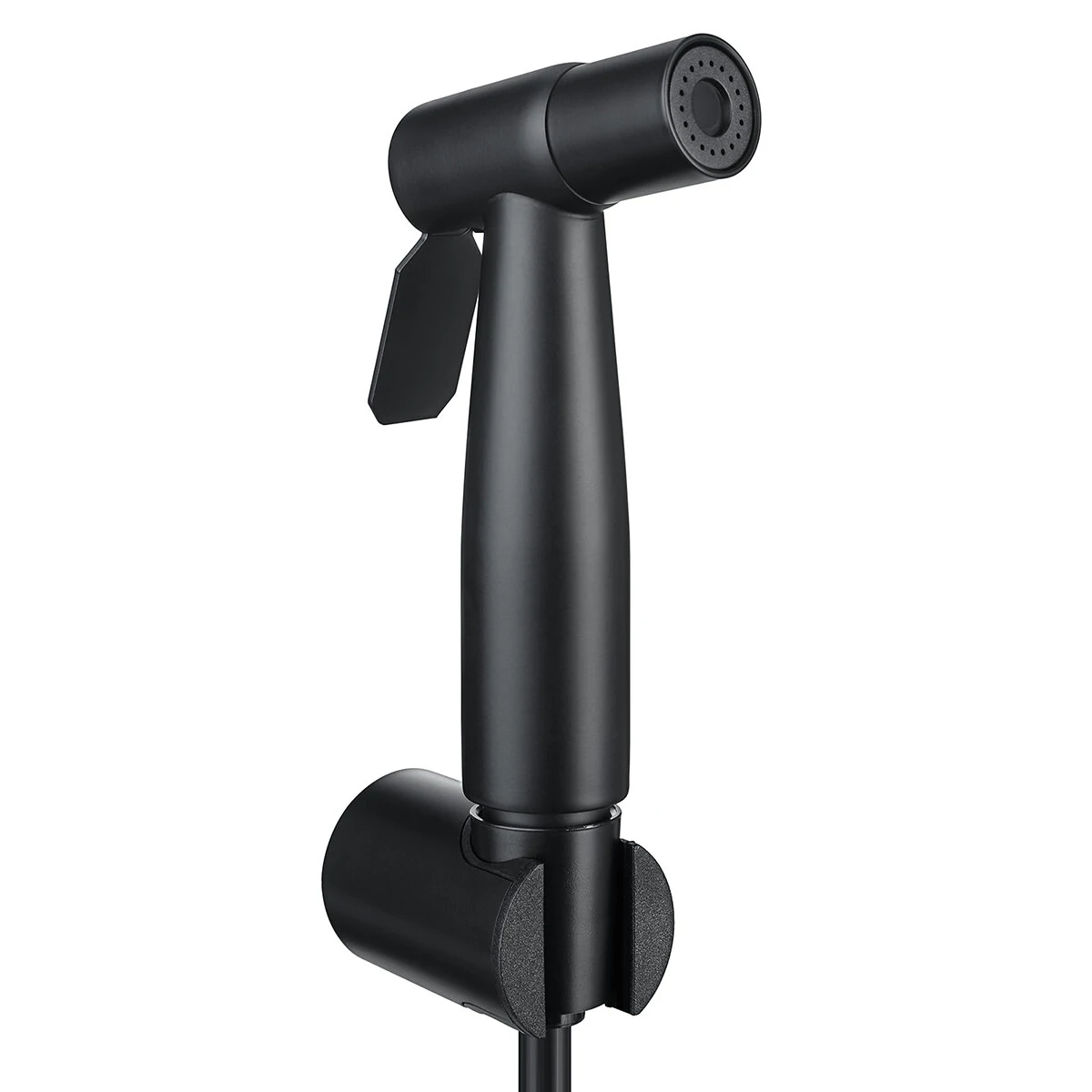 Black Bidet Spray Stainless Steel Toilet Hand Shower Head Intimate Hygiene Wall Seat Bathroom Set — view 6