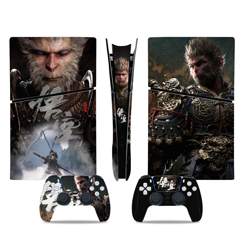 [Black Myth:WuKong] Full Skin Stickers Set Protection Decoration Skin Kit for PS5 Slim Digital Game Console & Controller — view 10