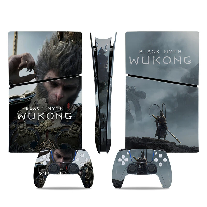 [Black Myth:WuKong] Full Skin Stickers Set Protection Decoration Skin Kit for PS5 Slim Digital Game Console & Controller — view 8