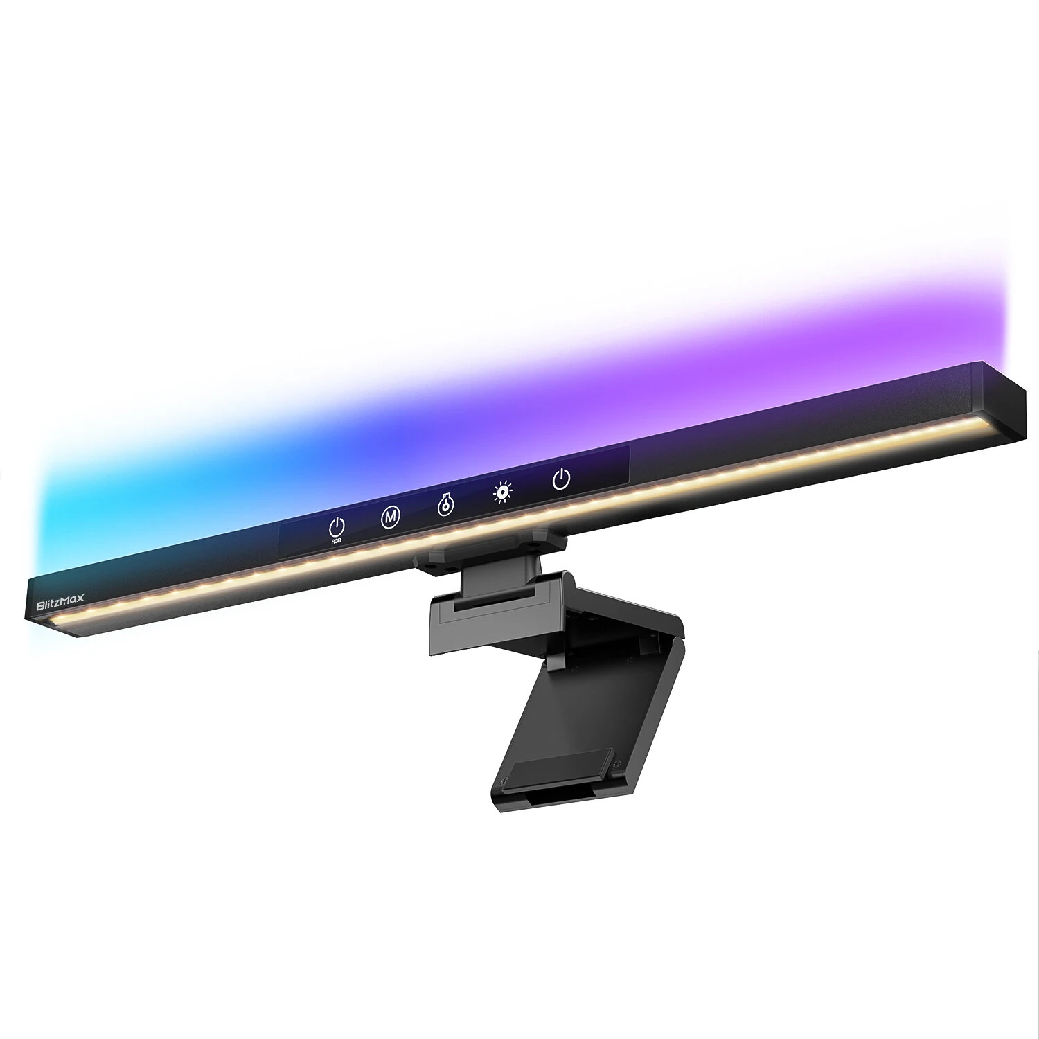 BlitzMax BM-CS1 RGB Monitor Light Bar Asymmetric Forward Projection Design & Anti-Glare Design For Gamer — BlitzMax