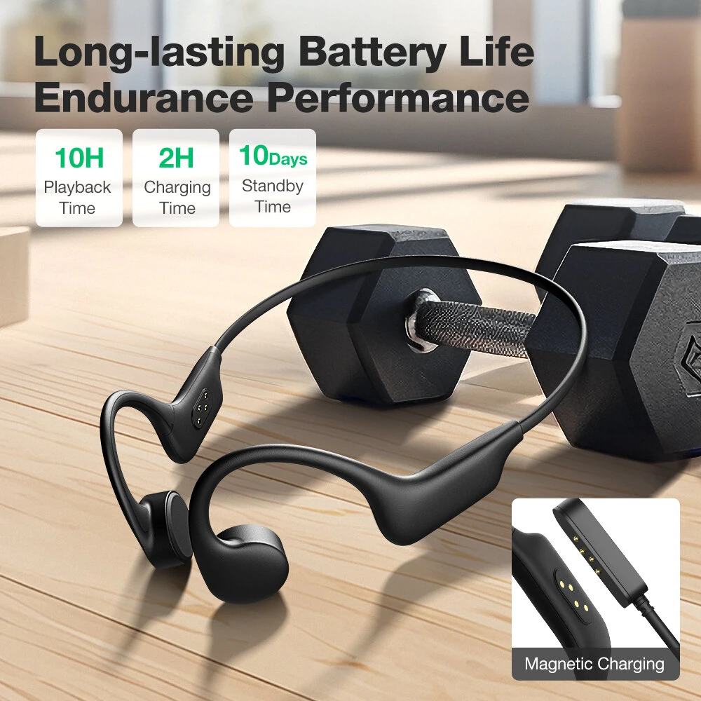 BlitzWolf® BW-BTS8 Lite bluetooth Earbuds Bone Conduction Earphone IPX8 Waterproof Low Latency Game Sport Headphones with Mic — view 6