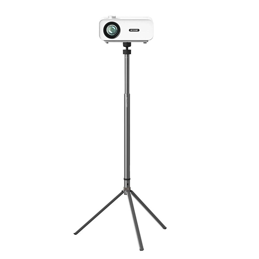 BlitzWolf® BW-VF3 Projector Stand Tripod Stable 360° Adjustment Aluminum Alloy Weight Capacity 10KG Portable For Outside Outdoor Movie Universal Projector Mount Compatible for Most Projector V3 V4 V5 V7 etc — image 1