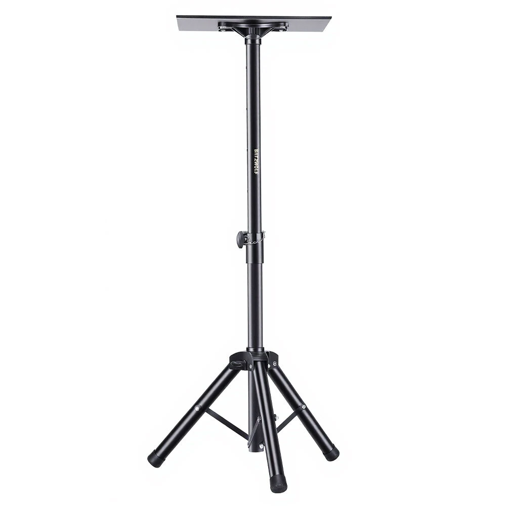 Blitzwolf BW-VF5 Projector Stand Tripod Adjustable Height 89-136cm with 37x26.5cm Tray Sturdy Tripod base Foldable Portable Universal Projector Mount — image 1