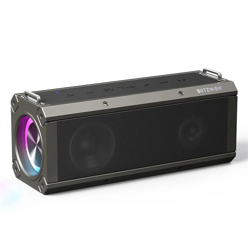 BlitzWolf® BW-WA3 Pro 120W bluetooth Speaker Portable Speaker Quad Drivers Deep Bass Diaphragm EQ Stereo RGB Light TWS 16000mAh Power Bank Outdoors Wireless Speaker — BlitzWolf®