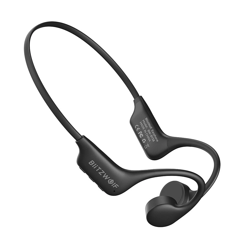 BlitzWolf® BW-BTS8 bluetooth Earbuds Bone Conduction Earphone Built-in 32GB Memory IPX8 Waterproof Low Latency Game Sport Headphones with Mic — BlitzWolf