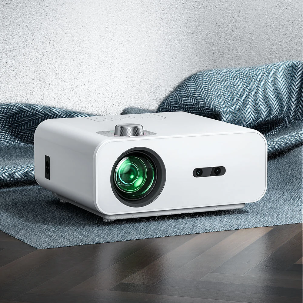 BlitzWolf® BW-V5Max LED Projector Android 9.0 System Auto Focus Physical 1080P Resolution 9000 Lumens 6D-Keystone Correction Support Side Projection Bluetooth 5.0 Portable Movie Compatible with TV Stick Smartphone HD USB AV Home Theater Video EU Plug — BlitzWolf