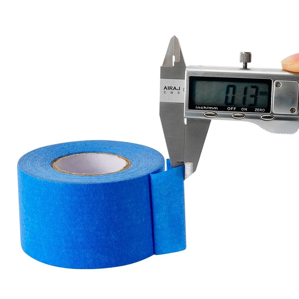 Blue Heat Masking Tape Resistant High Temperature Polyimide Adhesive Part Blue Sticker Heated Bed Protect Paper for 3D Printer — view 2