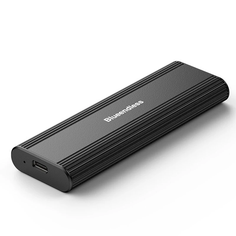 Blueendless M2821SN External SSD Enclosure M.2 Dual Protocol NVMe&NGFF 10Gbps USB 3.2 Type-C Aluminum Alloy Portable Solid State Drive Case Tools-free
