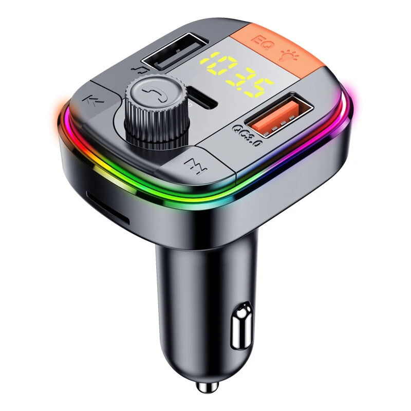 Bluetooth 5.0 FM Transmitter Handsfree Car Radio Modulator MP3 Player With 18W USB Super Quick Charge Adapter for Car — image 1