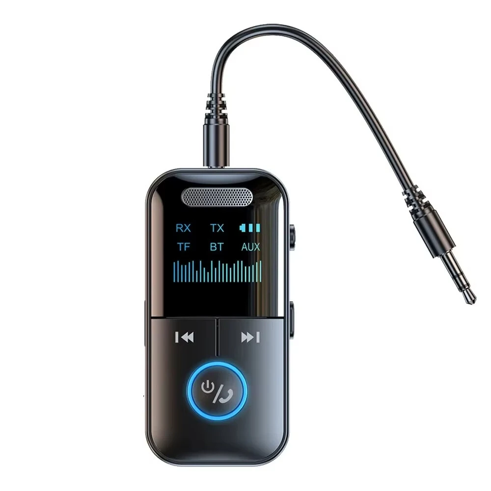 Bluetooth Audio Receiver/Transmitter Wireless Audio For Car Music Headphone Speaker PC TV 200mA Battery Support TF Card — Bluetooth