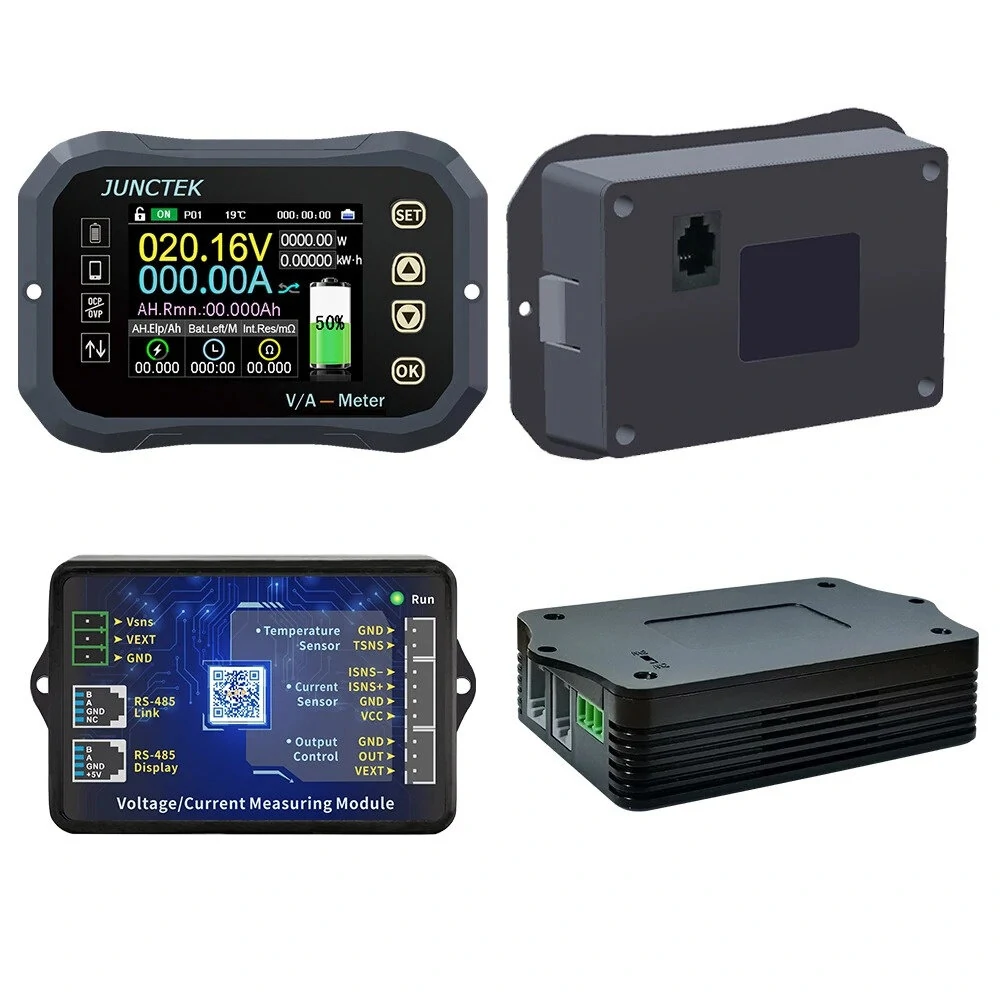 Bluetooth KG-F 120V 100A 400A 600A LCD Power Display Battery Monitor Tester Coulometer Coulomb Meter Battery Indicator Tester Phone Control — Bluetooth