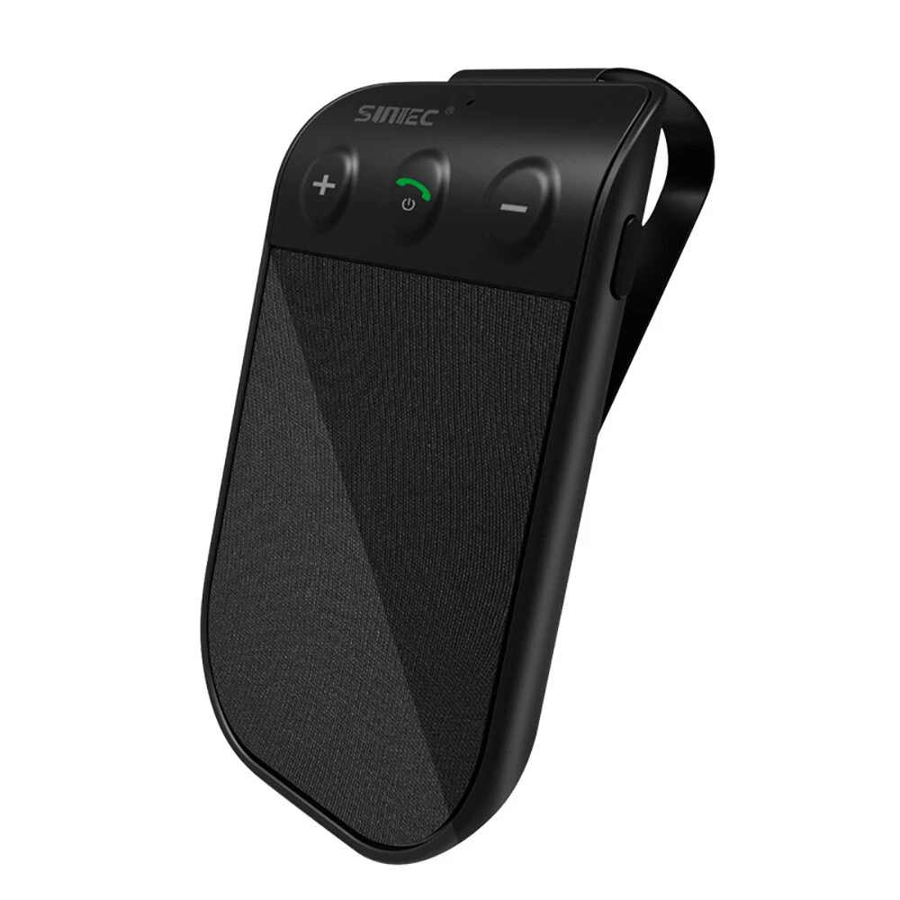 Bluetooth Speaker for Car, Handsfree Bluetooth Speaker Phone for Cell Phone Car Kit, AUTO Power ON Off Support Siri Voice Assistant, Wireless Kit with Visor Clip — view 2