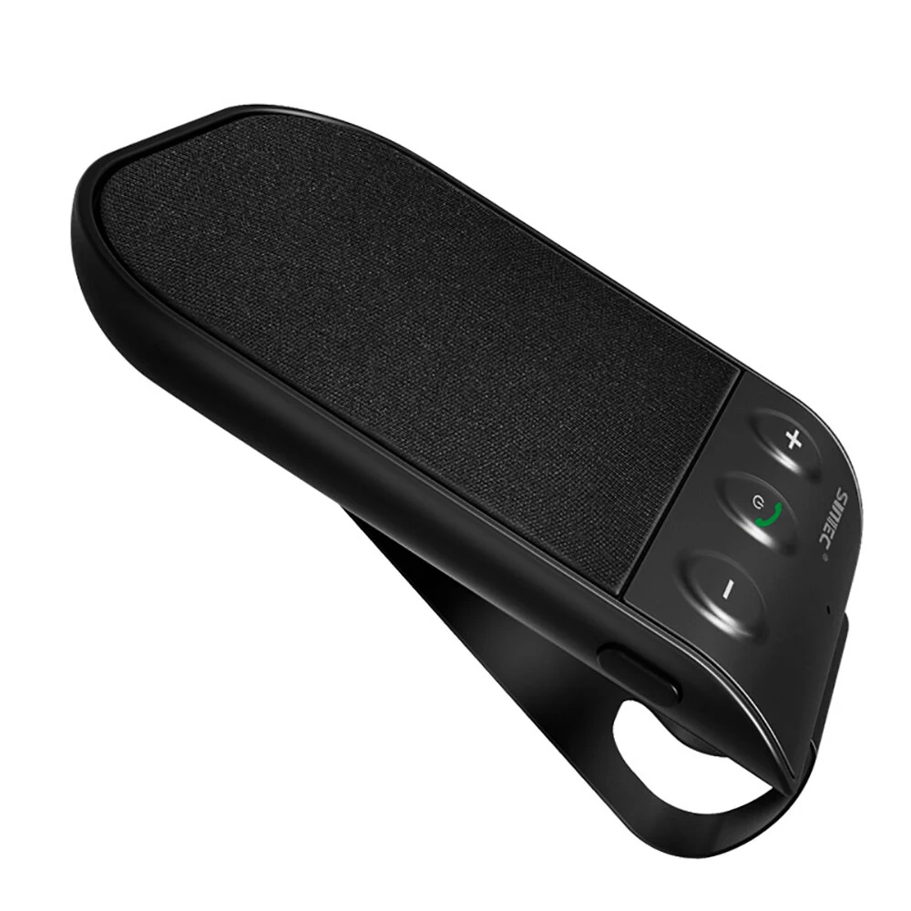 Bluetooth Speaker for Car, Handsfree Bluetooth Speaker Phone for Cell Phone Car Kit, AUTO Power ON Off Support Siri Voice Assistant, Wireless Kit with Visor Clip — view 3