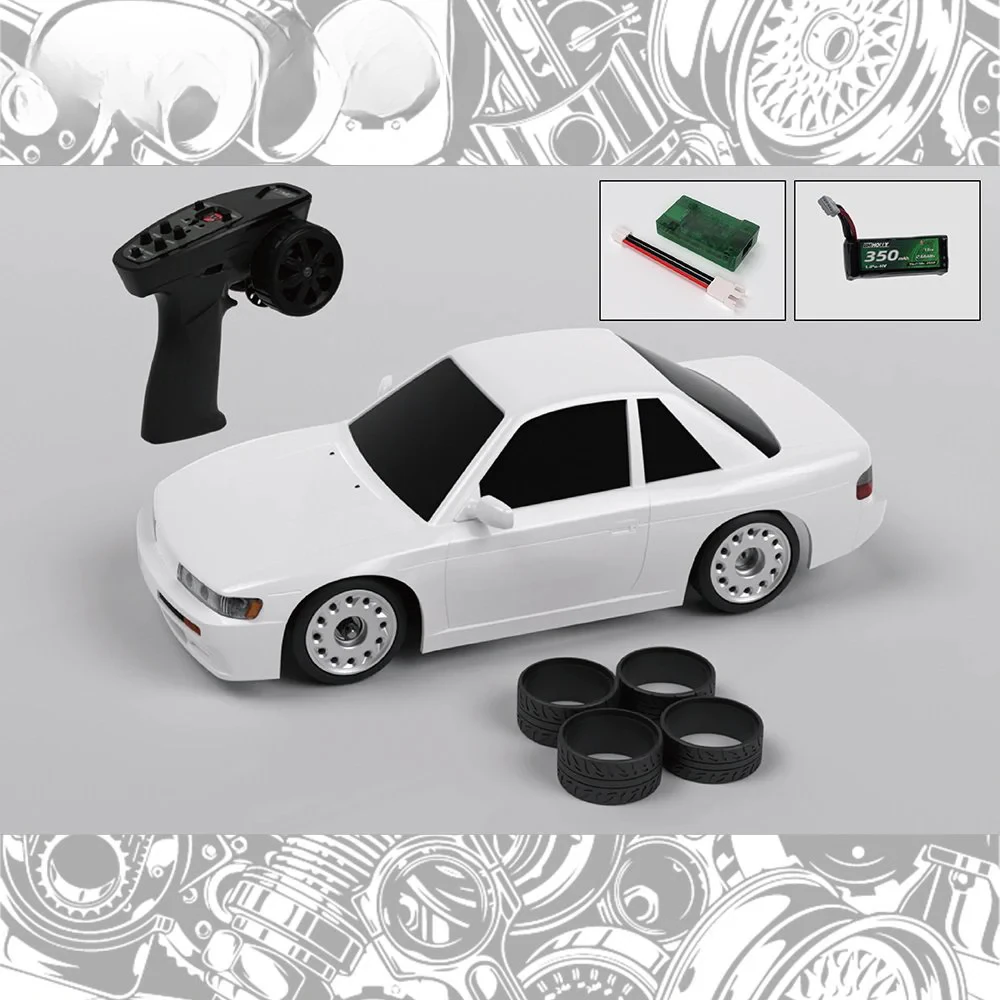 BM Racing BMHOBBY BMRX-FLD S13 RTR 1/28 2.4G RWD Mini Drift RC Car Gyro LED Light Rear Wheel Drive Full Proportional Racing Frame Remote Control Vehicles Models Toys — view 2