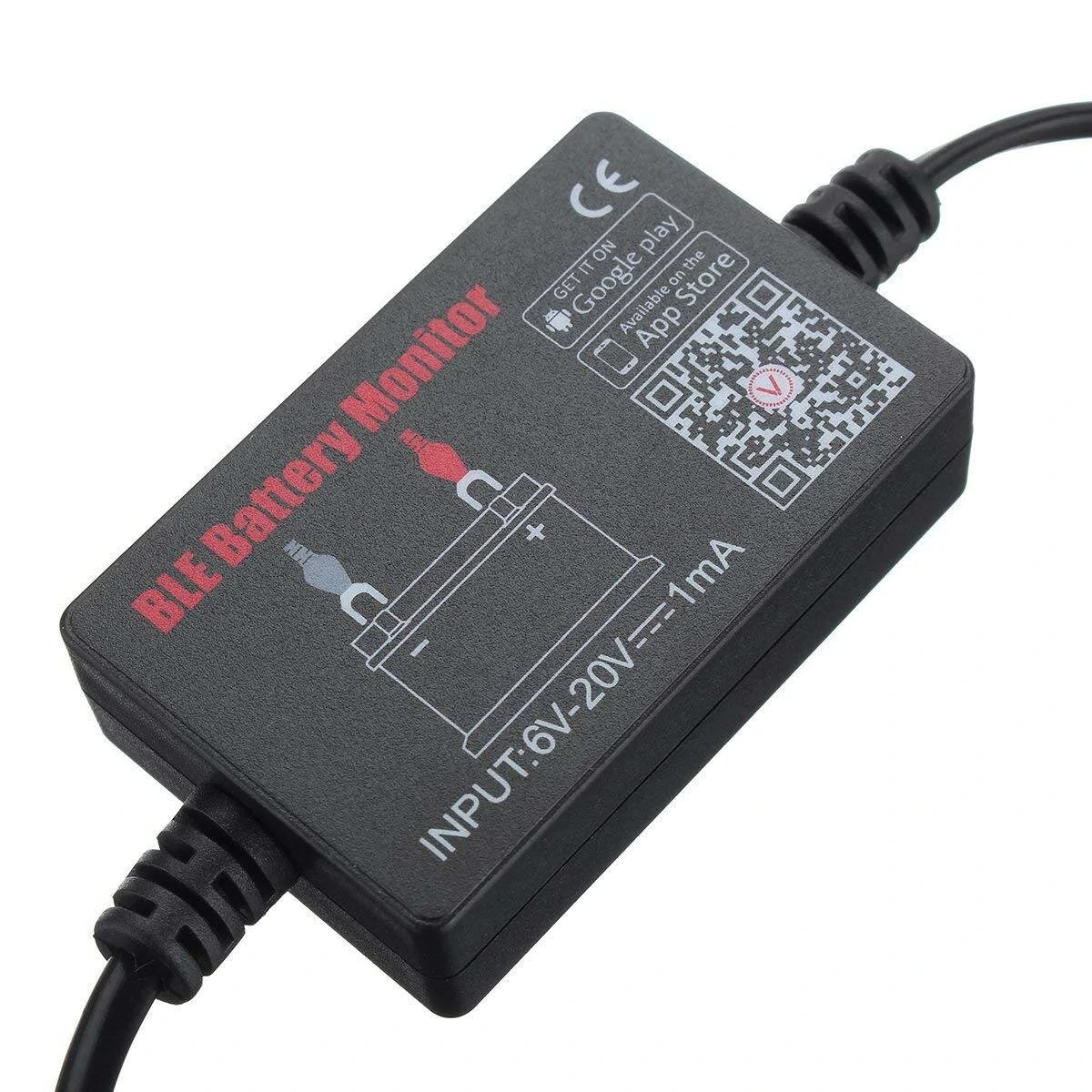 BM2 Battery Monitor Tester for 12V Vehicles Real-Time Notifications Short-Circuit and Reverse-Connection Protection Compatible with Android and iOS Bluetooth 4.0 Graphical Charging History Display — view 3