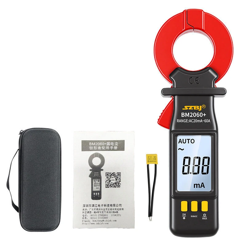 BM2060+ Micro Current Clamp Meter 1999 Counts 24mm Clamp Opening LCD Backlight Auto Manual Ranging — image 1