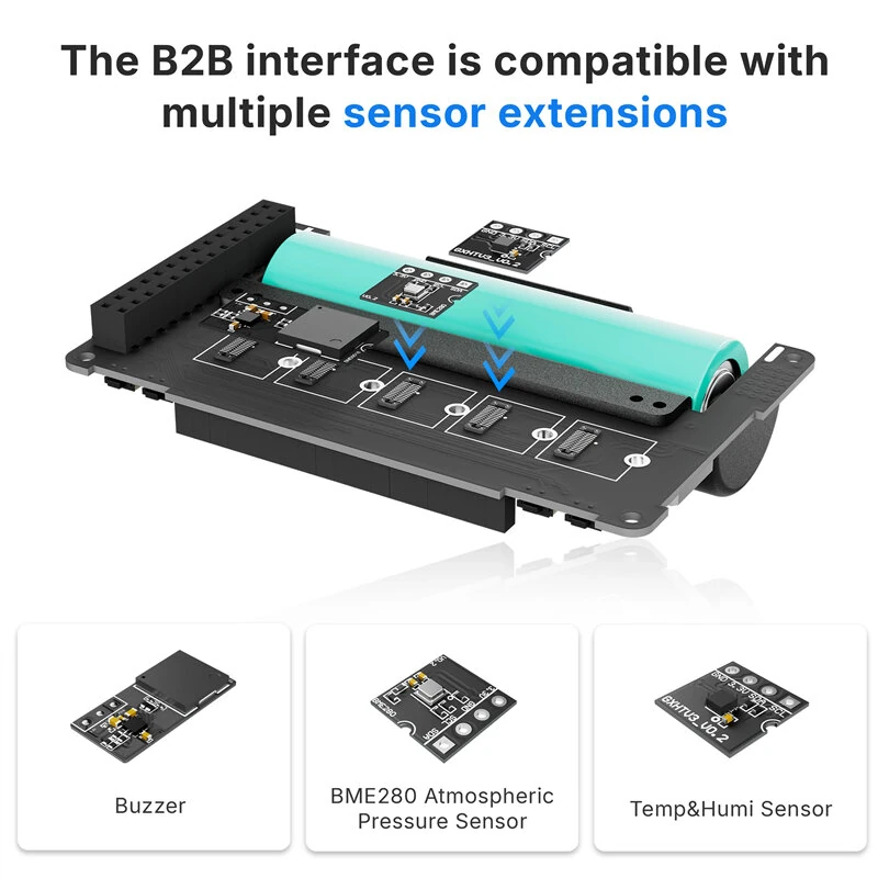 BME280 Atmospheric Pressure Sensor GXHTV3 Temperature & Humidity Sensor Buzzer Module for Heltec V4 Meshtastic WiFi LoRa 32 Expansion Kit — view 6