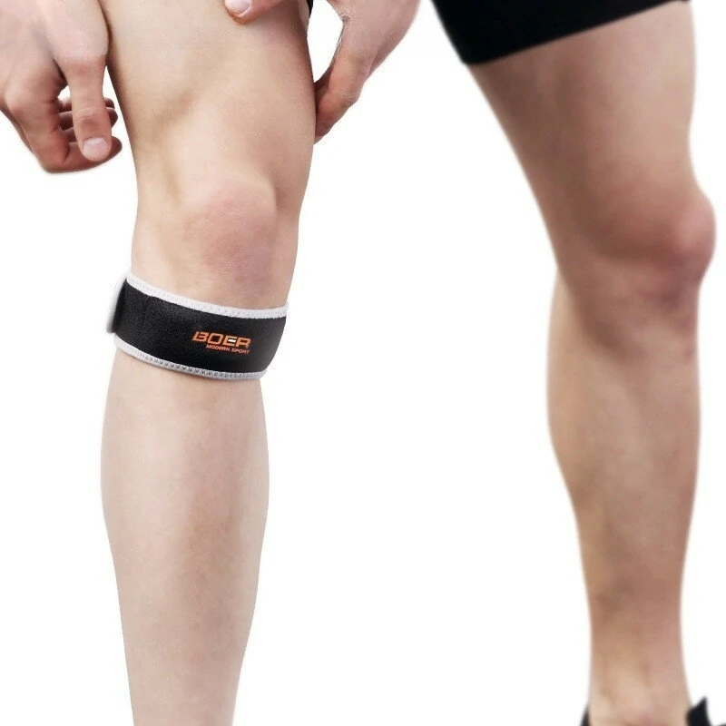 BOER Sports Fitness Knee Pad Mesh Breathable Easy to Adjust Foot Ankle Protector for Sports Outdoors — view 2