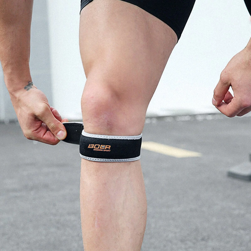 BOER Sports Fitness Knee Pad Mesh Breathable Easy to Adjust Foot Ankle Protector for Sports Outdoors — view 6