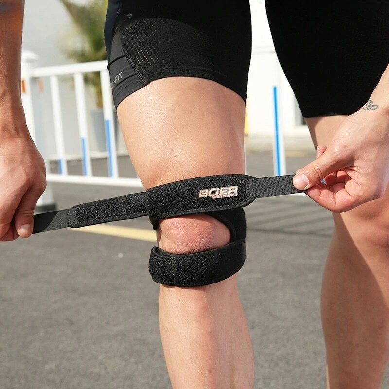 BOER Sports Fitness Knee Pad Sprain Protection Mesh Breathable Easy to Adjust Foot Ankle Protector for Running Cycling Outdoors — BOER