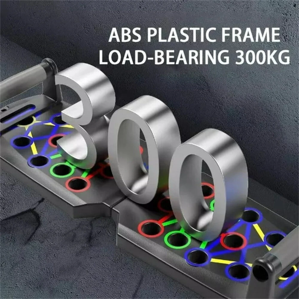 Bominfit 28 in 1 Folding Push Up Board 300kg Load-bearing Sport Plank Abdominal Chest Push-Ups Stands for Fitness Workout Home Gym Exercise — view 4