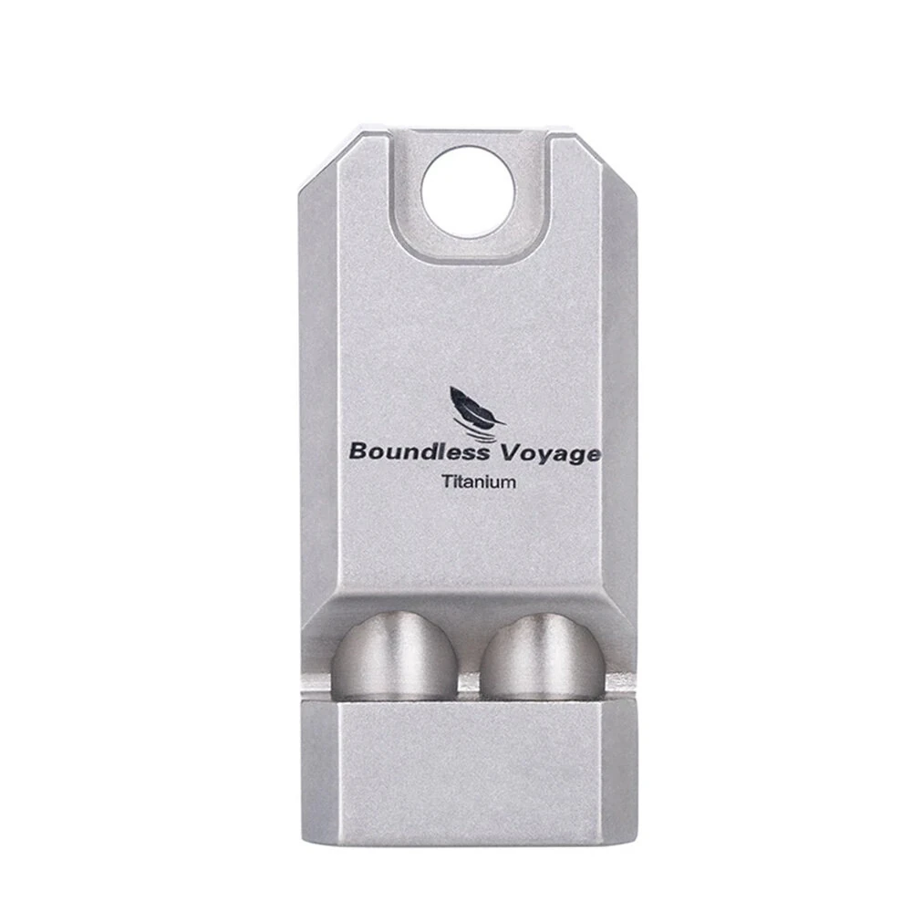 Boundless Voyage Titanium Whistle Ultralight Titanium Emergency Whistle Outdoor Survival Camping Hiking Exploring Tools Ti9021O — view 6
