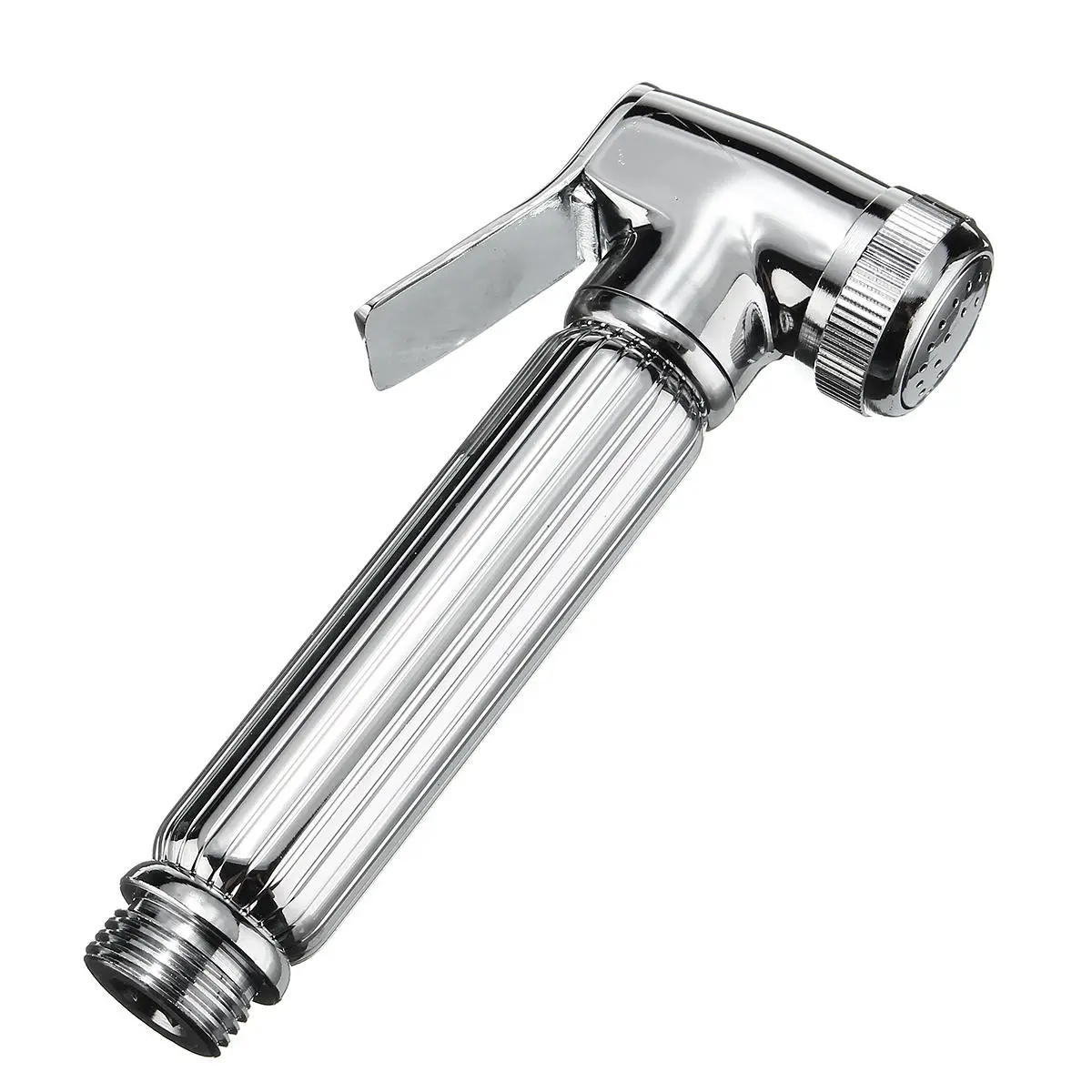 Brass Shattaf Douche Spray Bidet Toilet Shower Head Nozzle Holder Silver Bidet C — view 4