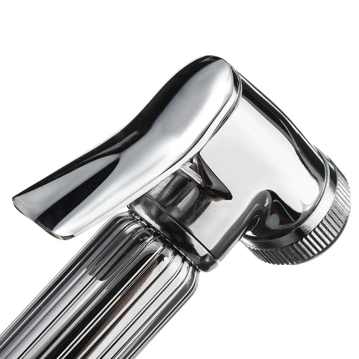Brass Shattaf Douche Spray Bidet Toilet Shower Head Nozzle Holder Silver Bidet C — view 7