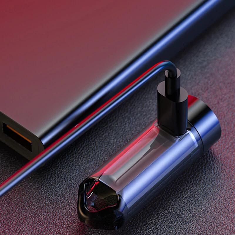 Bright LED Mini Keychain Light Portable Mini Flashlight Highlights Type-C Rechargeable Whistle Light Cap Clip Light — view 5