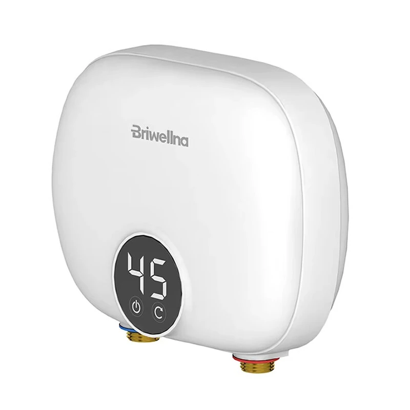 Briwellna P32 Tankless Water Heater 110V/220V On-Demand Hot Water Compact Size Smart Protection for Kitchen,Bathroom,Balcony — image 1