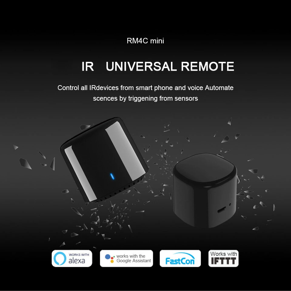 BroadLink BestCon RM4C Mini Wi-Fi Smart Universal IR Remote Voice Control with Alexa Google Assistant IFTTT Smart Home HUB — view 4