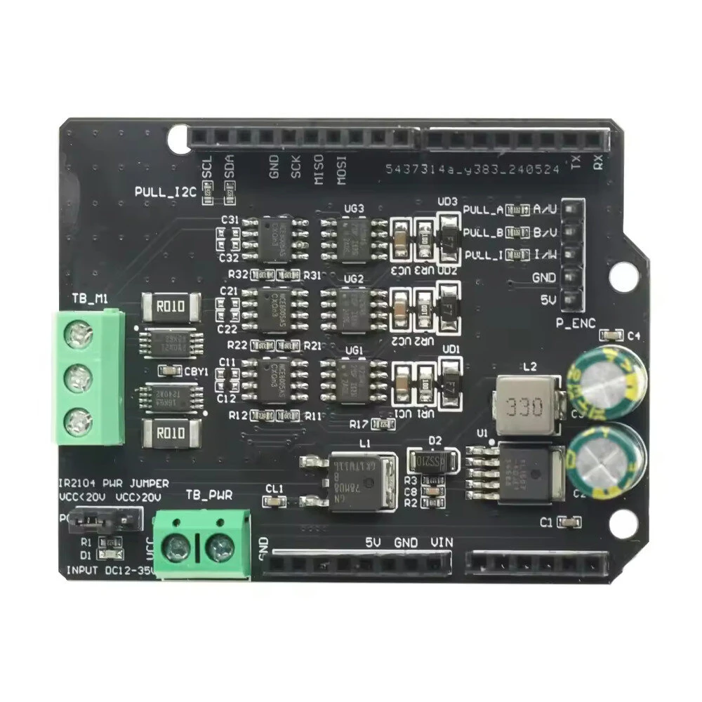Brushless Motor Driver Board Compatible with Simple FOC Shield V2.0.4 — view 2