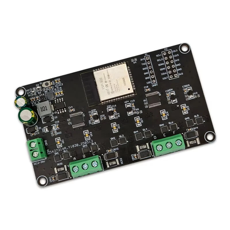 Brushless Motor Driver Board Dual-Channel ESP32 Simple FOC with ESP32-WROOM-32E Module — view 2