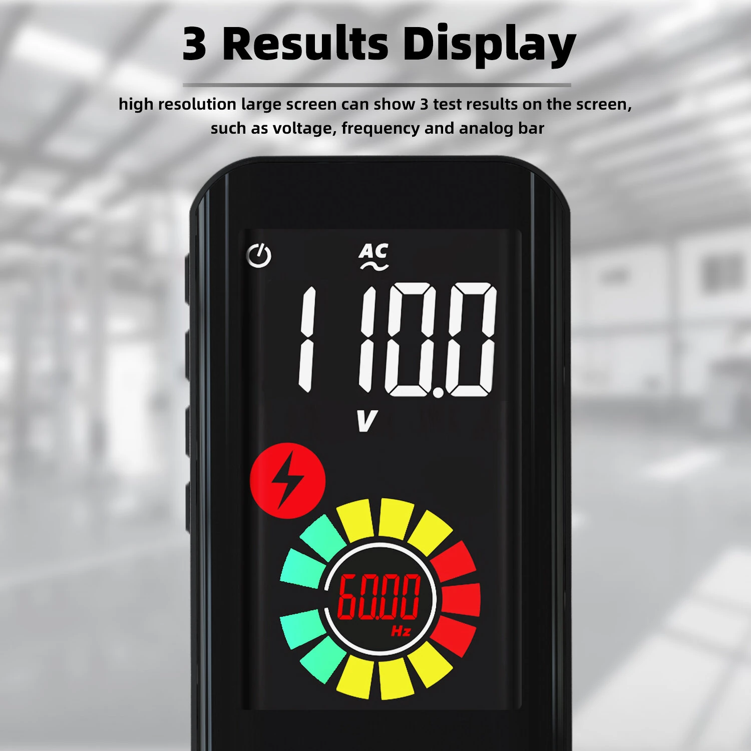 BSIDE A10 Mini Smart Multimeter 3.2-inch Color Screen Digital 9999 Counts True RMS Multimeter Built-in Rechargeable Lithium Battery Voltage Tester — view 6