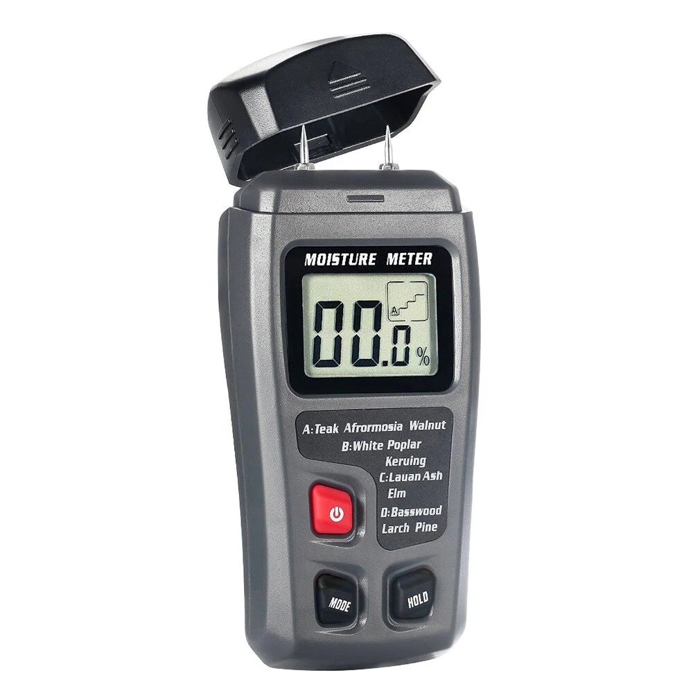BSIDE EMT01 Digital LCD Portable 0~99.9% Wood Moisture Meter Integral Pins Auto Power Off — view 2
