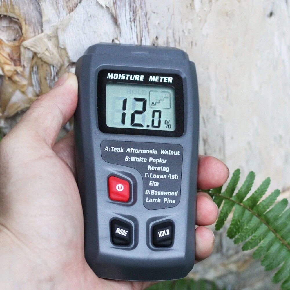 BSIDE EMT01 Digital LCD Portable 0~99.9% Wood Moisture Meter Integral Pins Auto Power Off — view 4