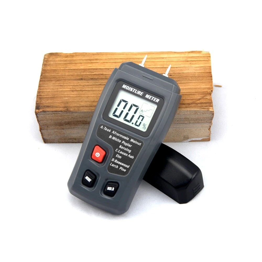 BSIDE EMT01 Digital LCD Portable 0~99.9% Wood Moisture Meter Integral Pins Auto Power Off — view 6