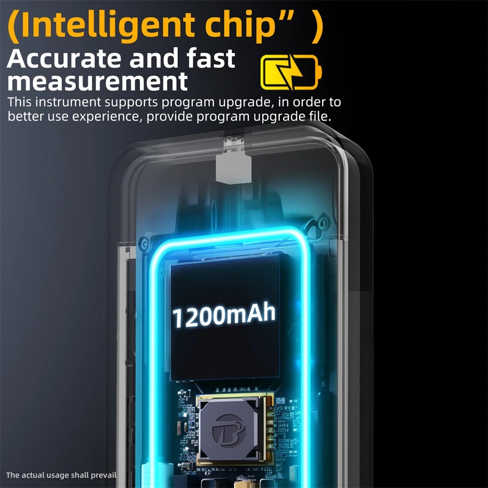 BSIDE Mini OT3 Oscilloscope 3.2" TFT Color Screen 10MHz Bandwidth Real-Time Sampling 48MSa/s Portable Handheld Oscilloscope with Probe — view 10