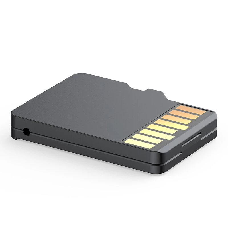 Budi CP580 TF Card Reader with TF Card Appearance Design 8 TF Cards Stroage Slots Support 480Mbps High Transmission Speed Memory Card Reader Case — view 4
