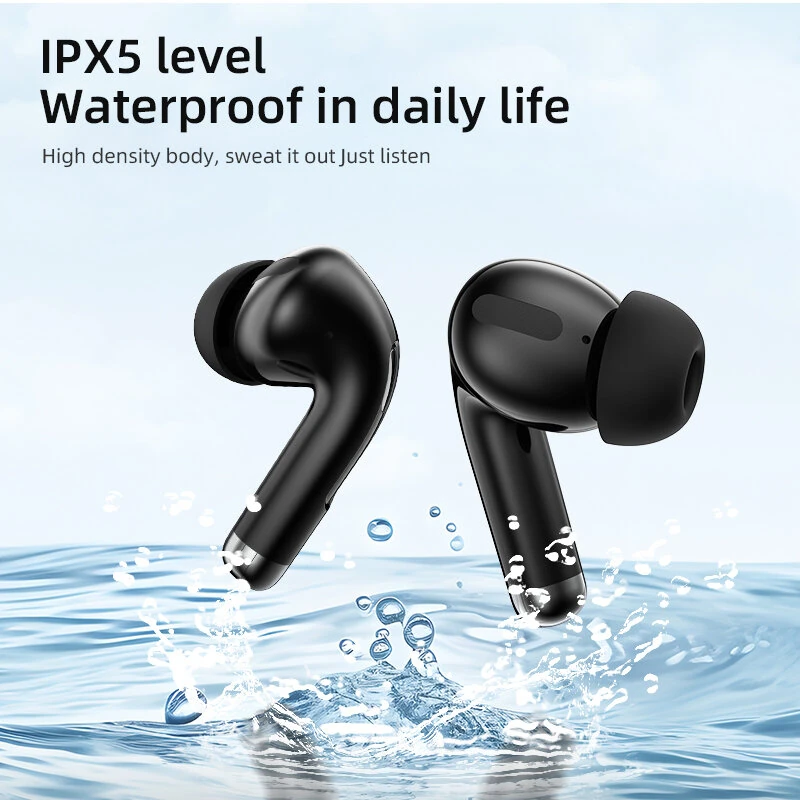 BX-T7 TWS bluetooth 5.4 Earphone Smart Touch Screen Earphone 13mm Large Moving Coil Call Noise Cancelling 30H Battery Life IPX5 Waterproof Touch Control In-ear Sports Headphones — view 2