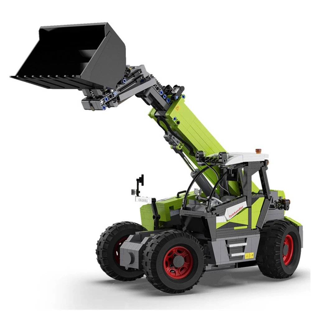 C61051 1/17 Multi Function Loader RC Tractors Forklift Trailer Transport MOC Building Blocks 1469PCS for Boys Toy Adults Birthday Gift
