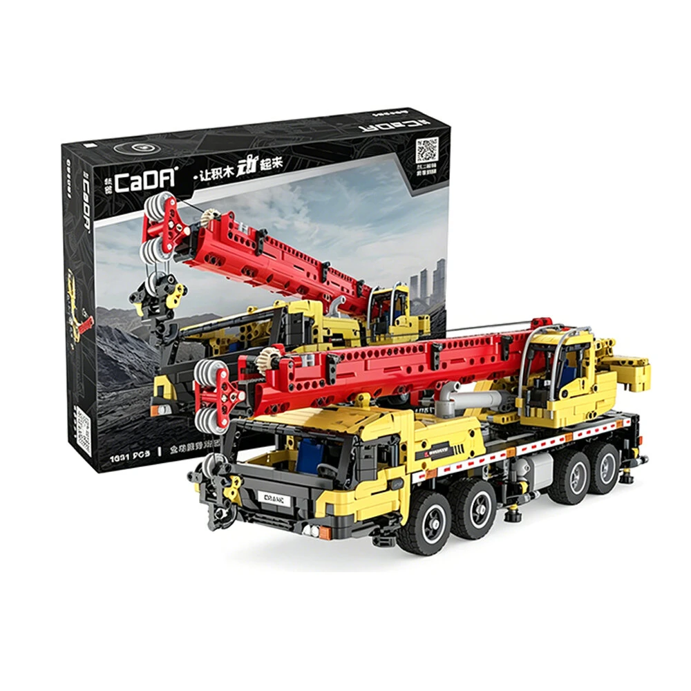 C61081 Static Version 1/20 Engineering Vehicle Truck Crane Technical MOC DIY Toys Building Block Brick Assembly Kit for Children Birthday Gift — image 1