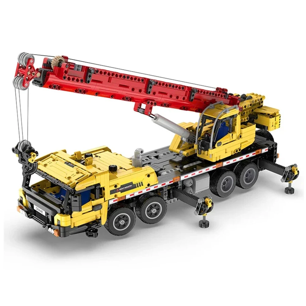 C61081 Static Version 1/20 Engineering Vehicle Truck Crane Technical MOC DIY Toys Building Block Brick Assembly Kit for Children Birthday Gift — view 4