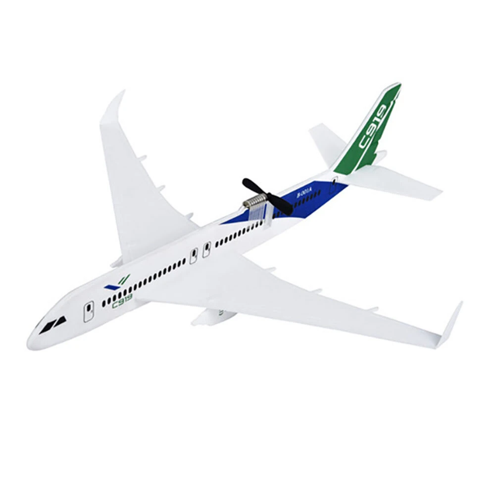 C919 350mm Wingspan Intelligent Electric Free Flying Paper Plane Bubble Rechargeable Airplane DIY — Pricio