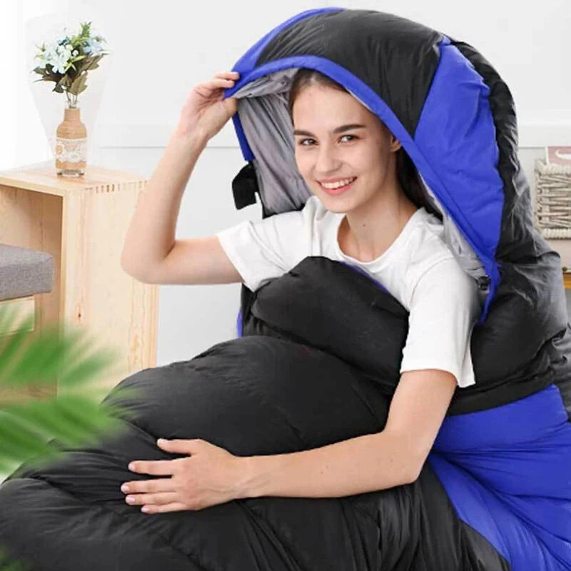 Camping Heated Sleeping Bag For Winter USB Charging 4 Heating Zones Heating Pads Portable 3 Temperature Adjustable Sleep Bag — view 2