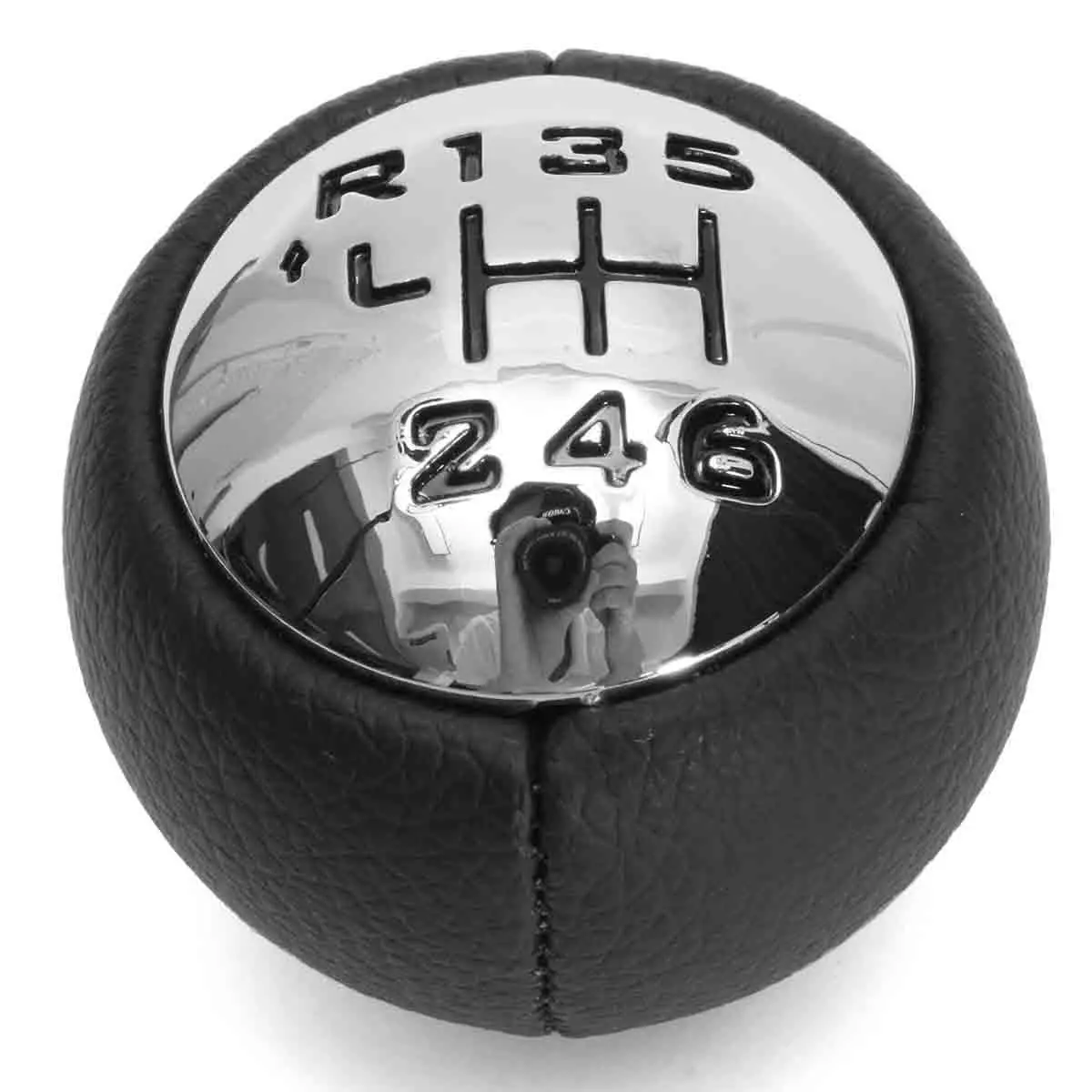Car 6 Speed Black Gear Stick Shift Knob Fit For Peugeot — view 2