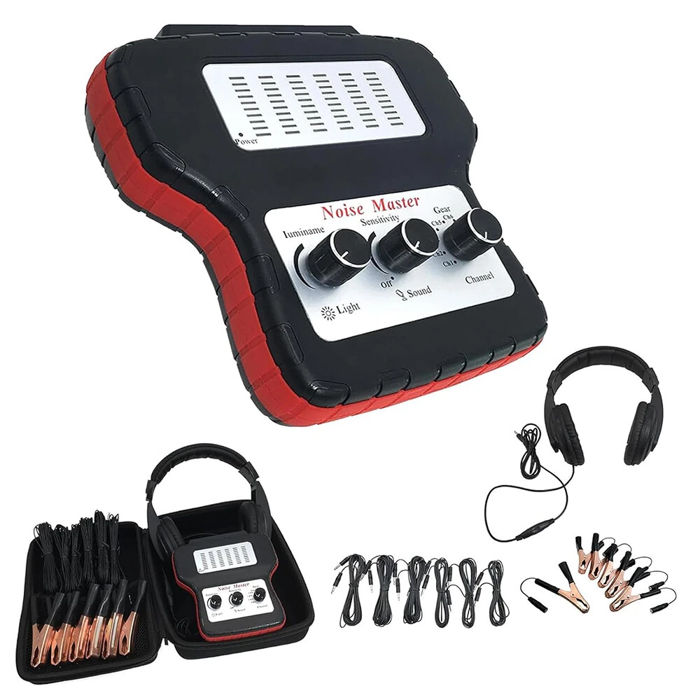 Car Abnormal Noise Stethoscope Automotive Electronics Six-Channel Engine Chassis Transmission Noise Tester Diagnostic Kit Abnormal Sound Detector Noise Finder — Pricio