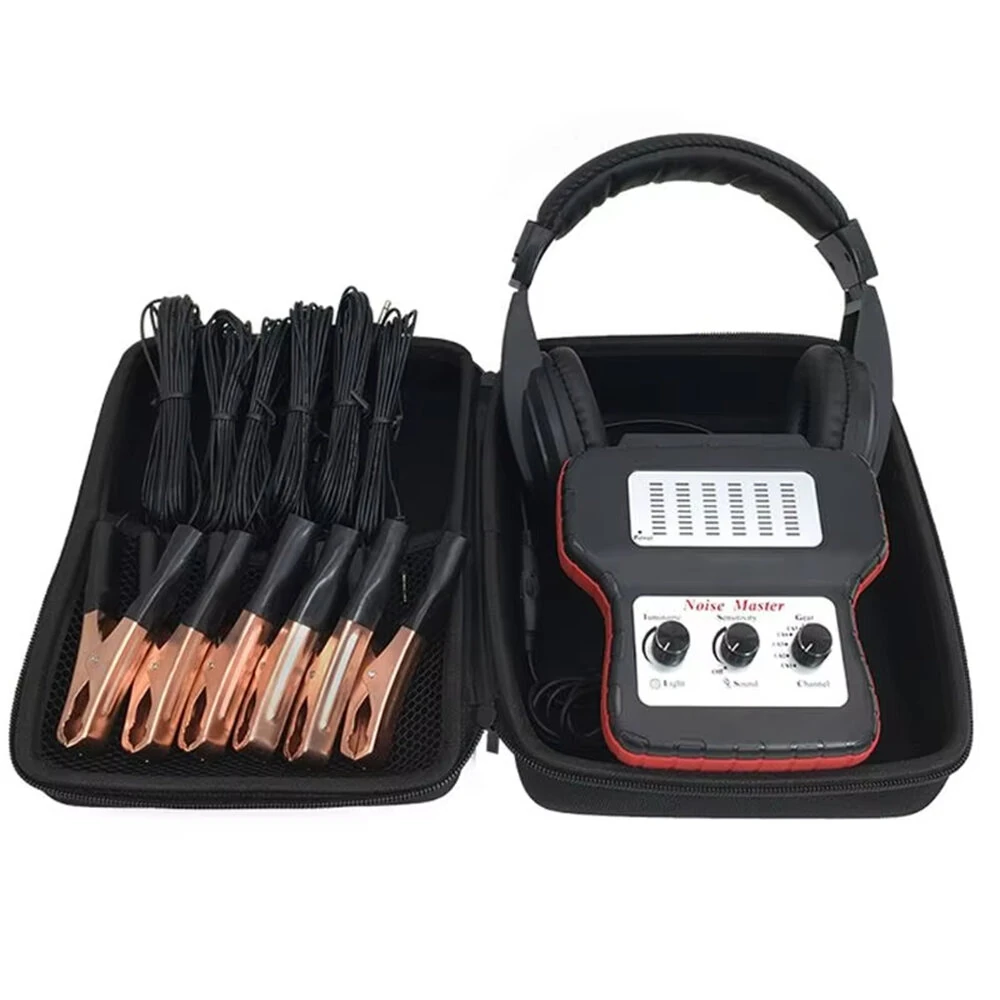 Car Abnormal Noise Stethoscope Automotive Electronics Six-Channel Engine Chassis Transmission Noise Tester Diagnostic Kit Abnormal Sound Detector Noise Finder — view 3