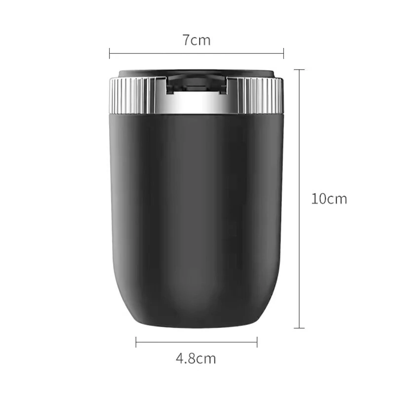 Car Ashtray with Lid Anti Smell with LED Light Car Portable Ashtray for Car and Home — view 6